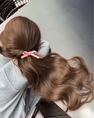 ロング カラー ヘアアレンジ 透明感カラー🎀 Anju/渋谷🎀のヘアスタイル