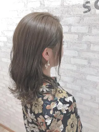 セミロング カラー kei_____ SALOWINのヘアスタイル