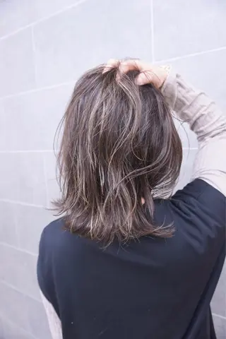 セミロング 森下 舜介のヘアスタイル