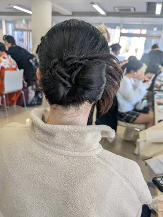 ヘアアレンジ 大人髪ヘアセット/ 切りたて感なしカットのヘアスタイル