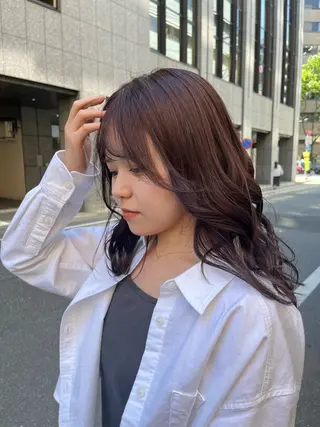 セミロング カラー haruka / CosyVelvetのヘアスタイル