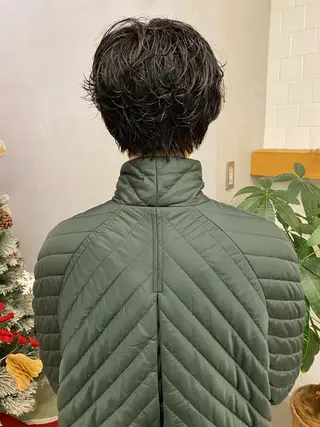 ショート カラー パーマ ヘアアレンジ 、 、のヘアスタイル
