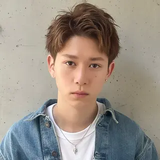 ショート カラー メンズ ハッシュカット 田窪珠妃のヘアスタイル