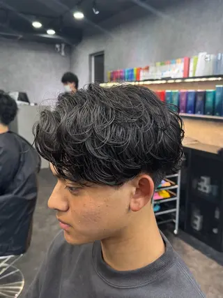パーマ メンズ 深野 ちさとのヘアスタイル