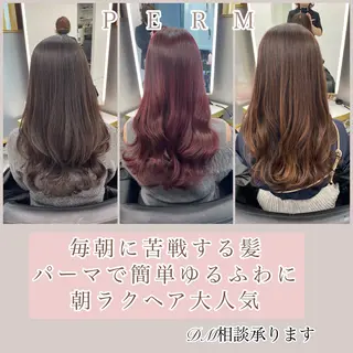 セミロング カラー パーマ 左藤健人 デジタルパーマ/縮毛のヘアスタイル