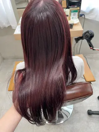 セミロング カラー tocca河原町〰️ 藤川日向のヘアスタイル