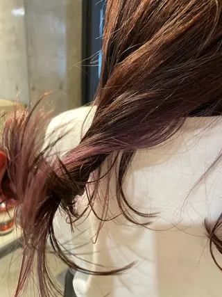 ロング カラー ヘアアレンジ kana .のヘアスタイル