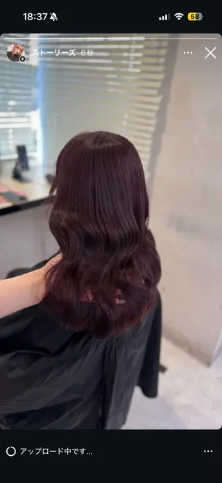 セミロング ♥️韓国風透明感 暖色misa♥️のヘアスタイル