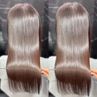 ロング JIN|朝楽になる 乾かしただけで極艶髪のヘアスタイル