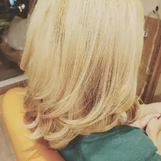 ミディアム カラー spa hair ark 富井直美のヘアスタイル