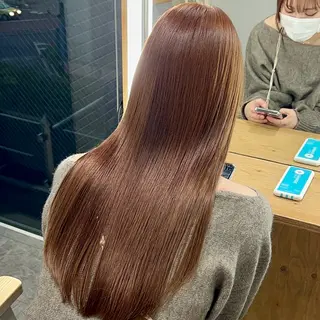 ロング カラー yuzu🌈／透明感 カラー／ハイトーンのヘアスタイル