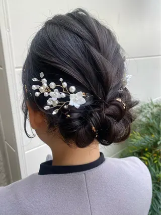 セミロング ヘアアレンジ ストカール✨ デジタルパーマ✨植松のヘアスタイル