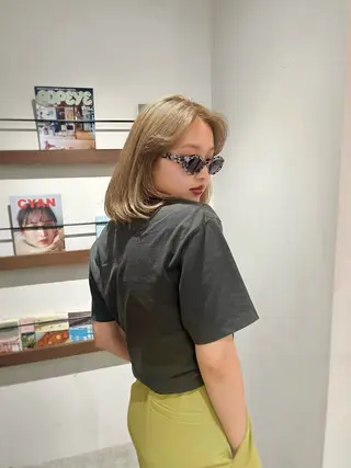 カラー 渡邊 百咲のヘアスタイル