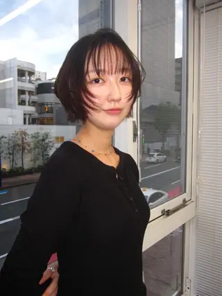 ミディアム カラー ヘアアレンジ 天神大名/カラー特化 レイヤー/トレンドのヘアスタイル