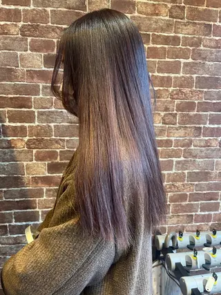 セミロング カラー パーマ ヘアアレンジ メンズ キッズ ネイル マツエク・マツパ アイブロウ 久木原 ゆりのヘアスタイル