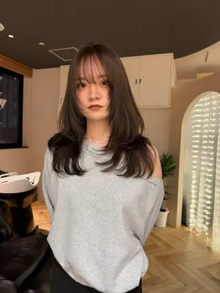 ロング カラー ☆カットモデル 大募集☆YURIのヘアスタイル
