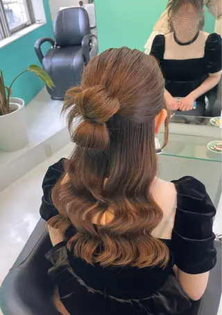 ロング ヘアアレンジ mana/ブリーチ/ メンズ/ヘアセットのヘアスタイル