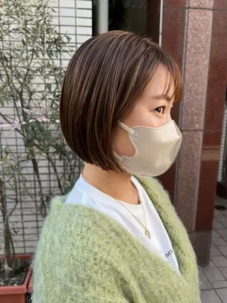 ショート 韓国ヘア/レイヤー /透明感カラー❤️のヘアスタイル