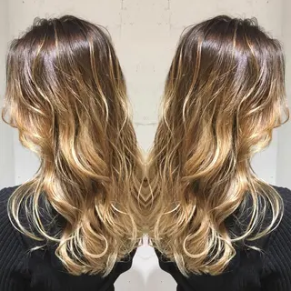 ロング カラー レイヤー/大人メンズ パーマ🌀 平島拓也のヘアスタイル