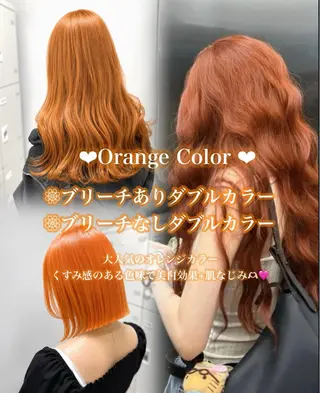 ロング 透明感×暖色カラー 🍒𝐘𝐮𝐤𝐚のヘアスタイル