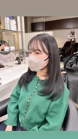 ロング カラー パーマ ヘアアレンジ メンズ 上品＆韓国風 🥀海心🥀のヘアスタイル