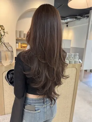 ロング カラー 透明感カラー🥣 Cara ライムのヘアスタイル