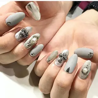 ネイル 渋谷／チップ長さ出し 👑アプレgel-xのネイルデザイン