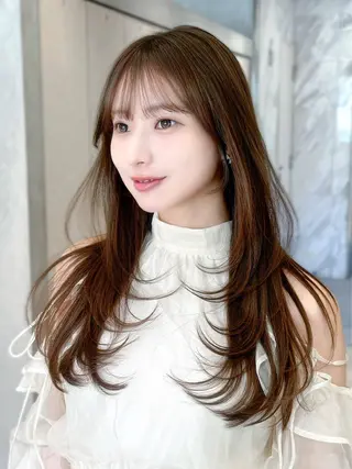 セミロング ✨ミディアム レイヤーハルキのヘアスタイル