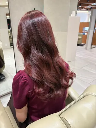 ロング カラー ボブ/透け感カラー tomoeのヘアスタイル