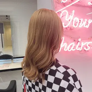 セミロング カラー パーマ ヘアアレンジ メンズ キッズ ネイル マツエク・マツパ KANAMI 🌏のヘアスタイル