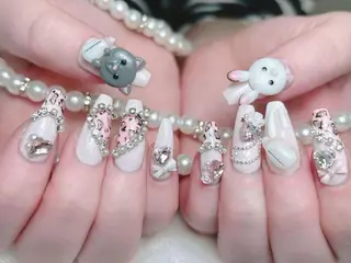 ネイル K.bi_nail ネイル長さ出し専門店のネイルデザイン