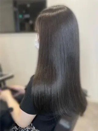 ロング 中川 遥のヘアスタイル