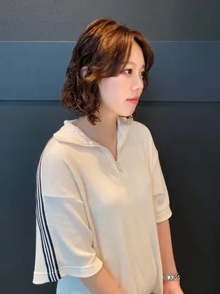 ショート カラー パーマ mai / linoah˚✧のヘアスタイル