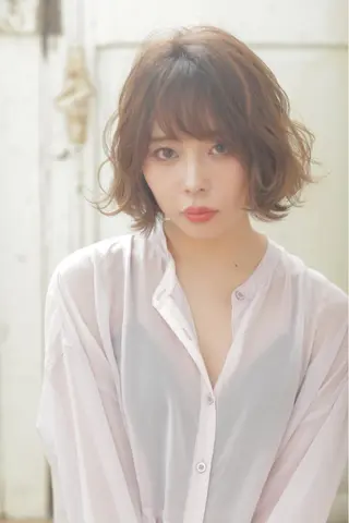 ミディアム Lee 甲子園のヘアスタイル