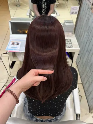 ロング カラー 🎀ゆい🎀 髪質改善カラー🎀のヘアスタイル