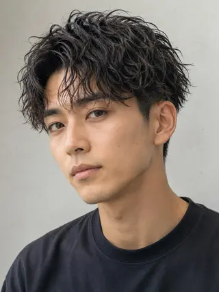 ショート パーマ メンズ メンズ特化 TAKE高崎のヘアスタイル