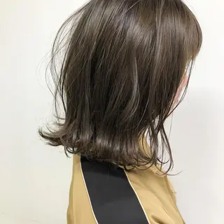 ミディアム カラー レイヤーボブ/ボブ 仲川和人のヘアスタイル