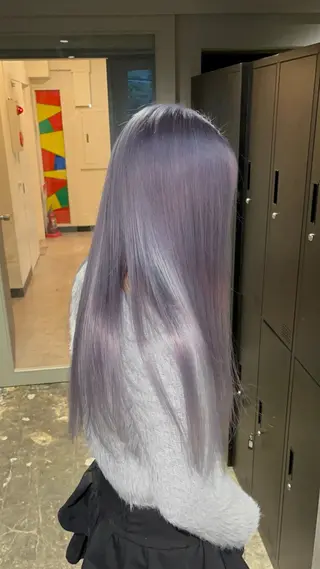 ロング 渋谷ケアブリーチ ❤️🔥徳田空悟のヘアスタイル