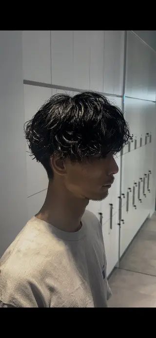 ショート パーマ メンズ 似合わせパーマ🔥 河浪  大智のヘアスタイル