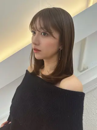 ミディアム カラー 💎透明感カラー特化 💎TAISEIのヘアスタイル