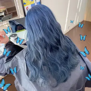 ロング カラー 色落ちまで可愛い🧚 心斎橋hikaruのヘアスタイル