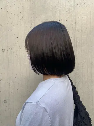 セミロング カラー パーマ ヘアアレンジ メンズ アイブロウ MOE /Zina横浜2ndのヘアスタイル