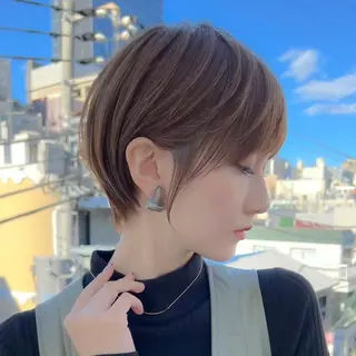 ショート 縮毛矯正/レイヤー taiga🧡のヘアスタイル