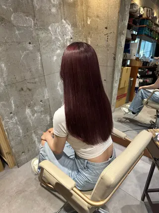 ロング 小林 夢羽のヘアスタイル