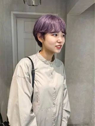 ショート カラー ヘアセット🎀パーマ Tsubasaのヘアスタイル