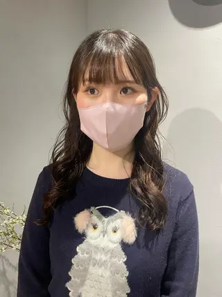 セミロング パーマ 【表参道】Ruri デジタルパーマのヘアスタイル