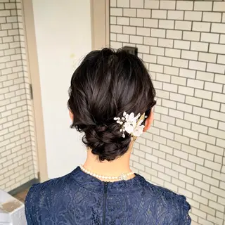 ロング ヘアアレンジ 褒められヘアメイク /ボブ女子🐶みおのヘアスタイル