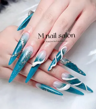 ネイル M🌷nail 長さだし専門店のネイルデザイン