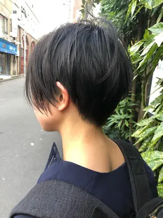 ショート カラー すきバサミを使わない カット✂️✨郡司泰之のヘアスタイル