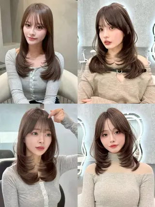 ミディアム ヘアアレンジ 艶髪特化/矯正/ 髪質改善/吉田光佑のヘアスタイル